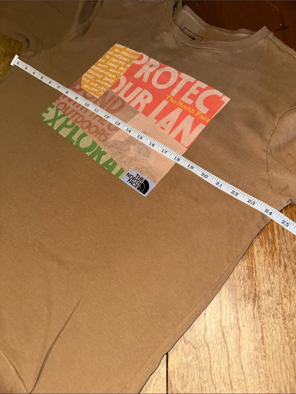 The North Face tan long
